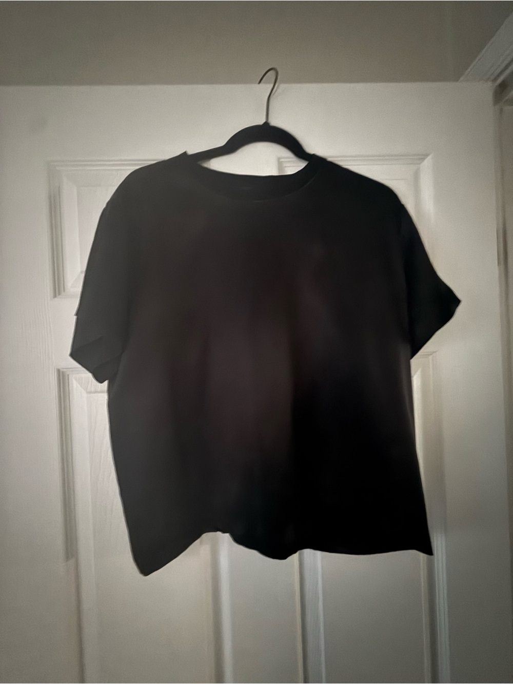 ATM Anthony Thomas Melillo Black Short-Sleeve Boxy Top